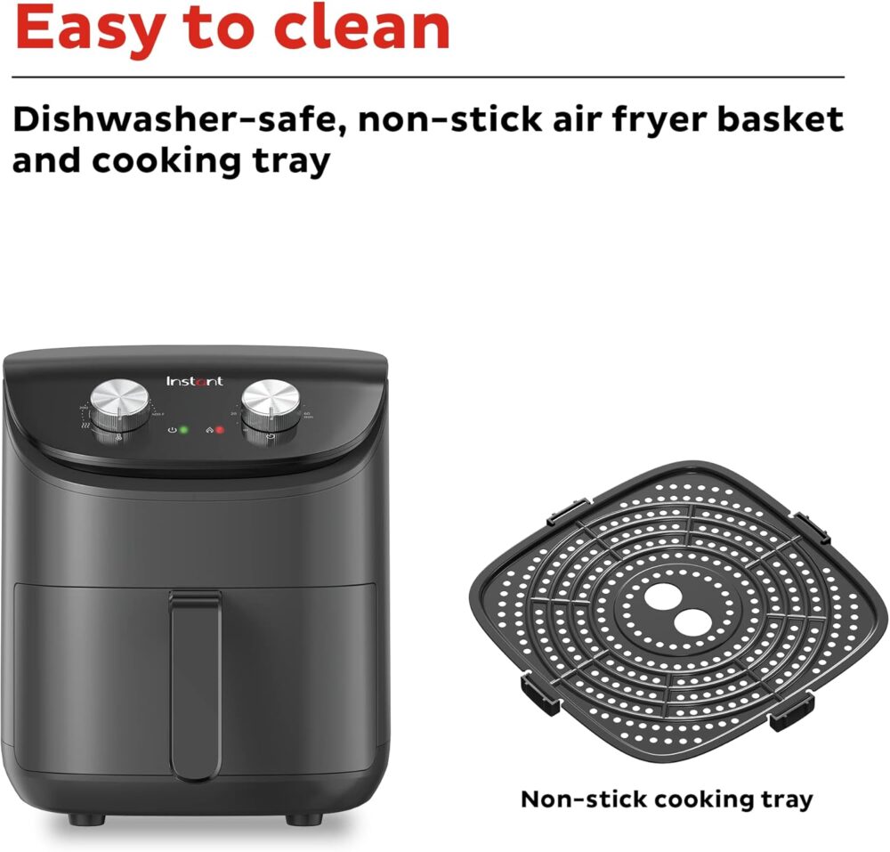 Instant Essentials Fritadeira a ar mecânica de 4 litros | É bom mesmo? Descubra antes de comprar - Image 5