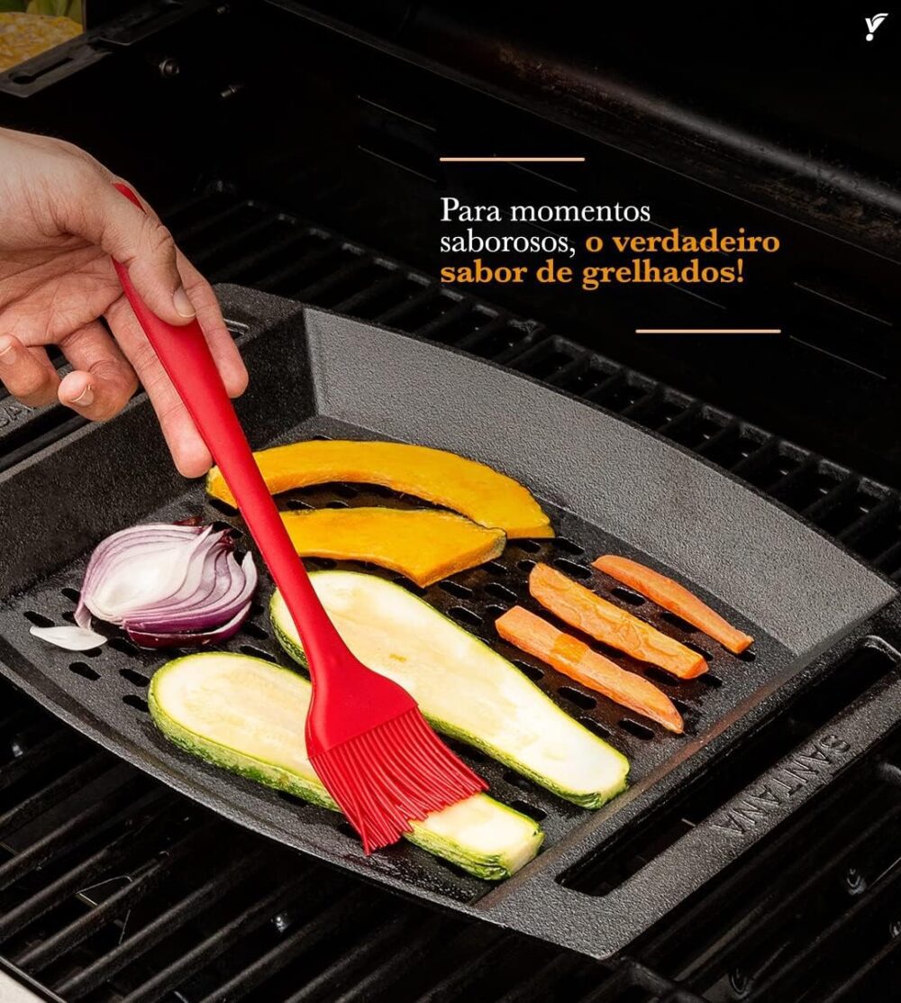 Assadeira Grill Para Grelhados Em Ferro Fundido Santana - Image 4