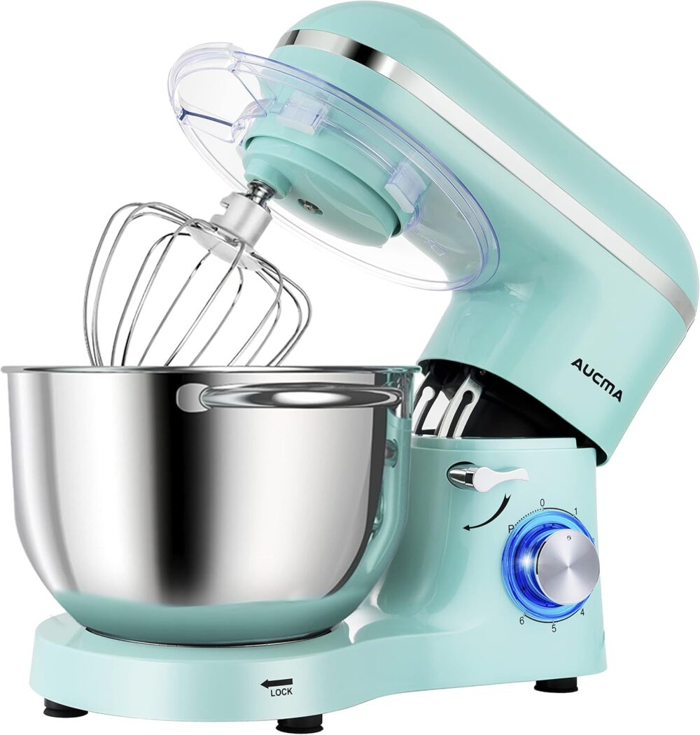 Aucma Misturador de suporte, misturador elétrico de 6,5-QT 6...