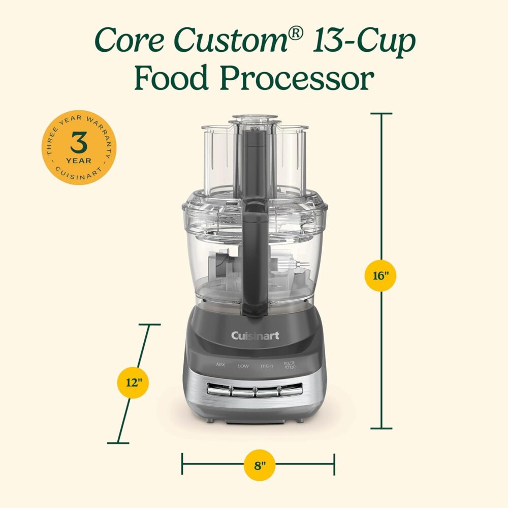 Cuisinart Processador de alimentos multifuncional FP-130AG C... - Image 7