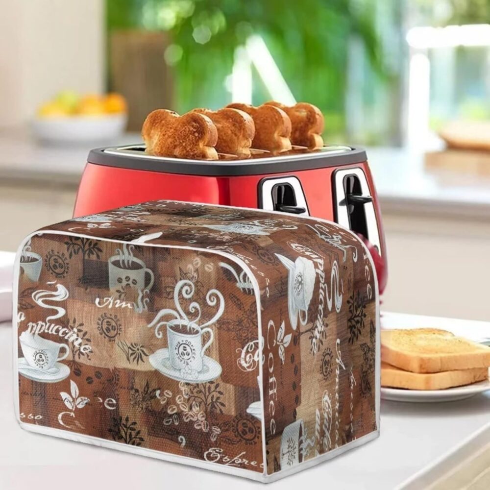 JEOCODY Capa para Torradeira com Estampa de Tema de Café, Ca... - Image 4