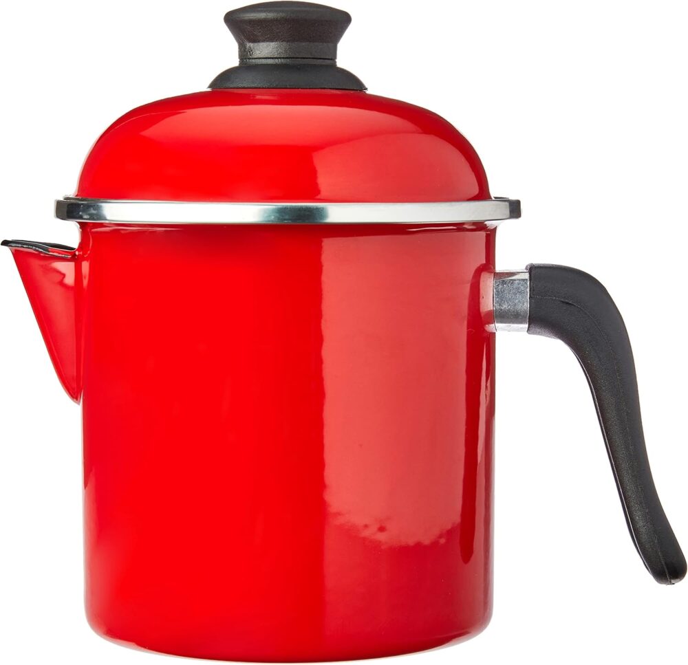 Leiteira 16 Esmaltada Vermelha - 1800 ml - Ewel