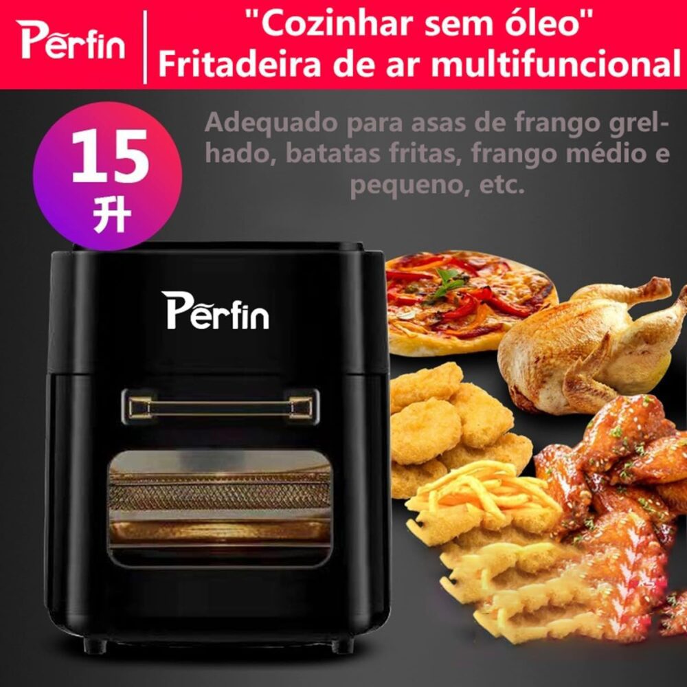 Fritadeira Elétrica sem oleo Airfryer 15L, Vários receitas p... | É bom mesmo? Descubra antes de comprar - Image 4