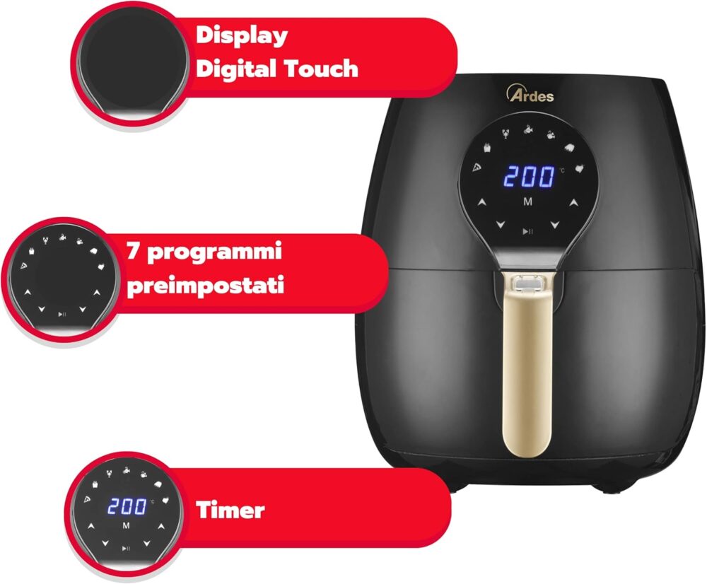 ARDES Frigideira de ar quente capacidade de 5 litros Air Fry... | É bom mesmo? Descubra antes de comprar - Image 2