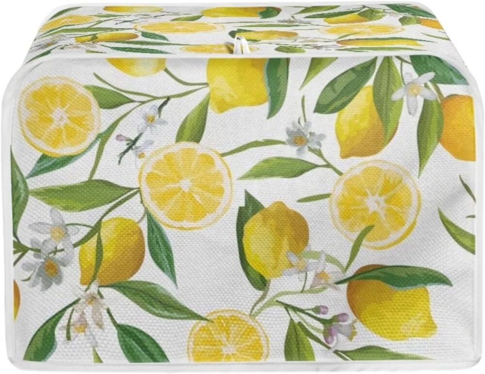 Annejudy Capa floral para torradeira de limão, 4 fatias, pão...