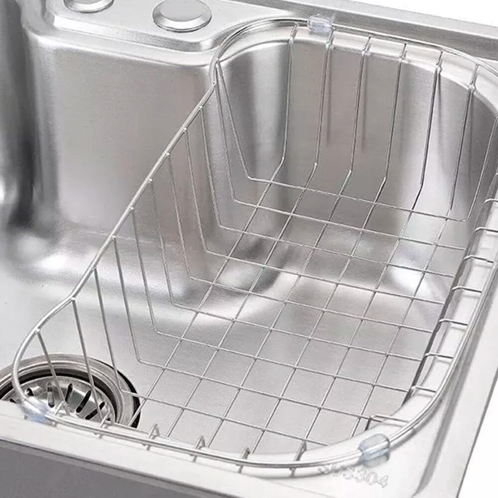 Cuba de Cozinha Gourmet Quadrada com Acessórios 70x45 Aço In... - Image 3