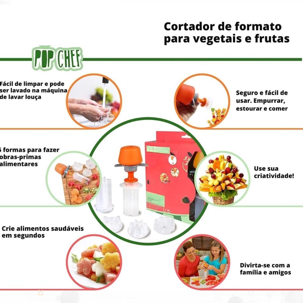 Cortador de Frutas e Legumes em Formato Decorativo Divertido - Image 5