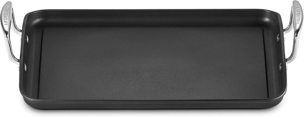 Le Creuset Grelha retangular profissional antiaderente tempe...