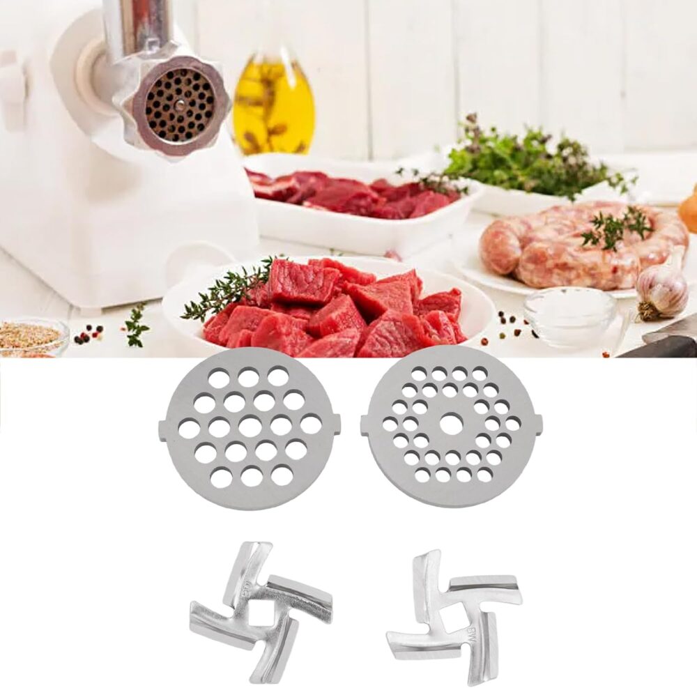 Blades de moedor de carne, placa de moedor de carne de aço i... - Image 5