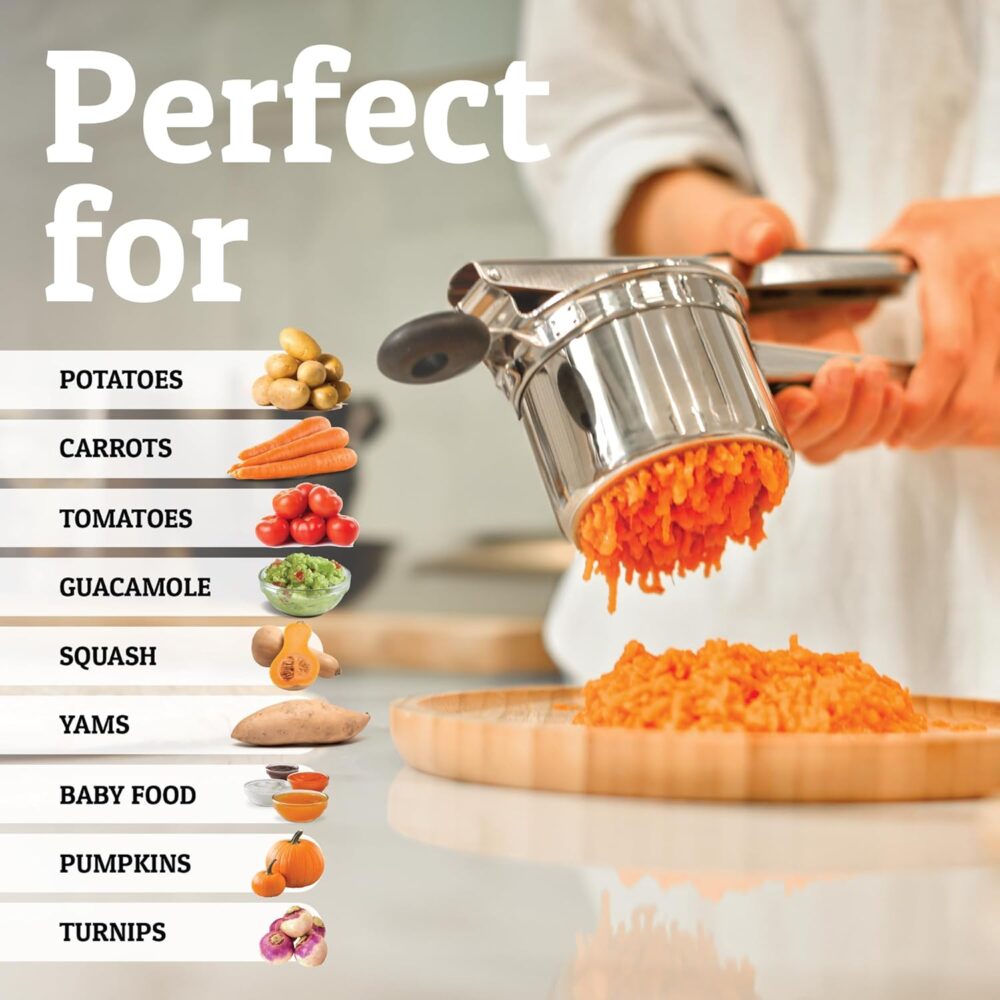 PriorityChef – Espremedor de batata grande de 425 g, ferrame... - Image 5