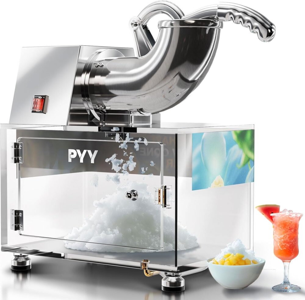 PYY Máquina De Raspadinha - Triturador De Gelo Comercial, Má...