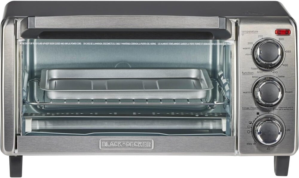Black+Decker Torradeira TO1313SBD, 35,47 cm, prata