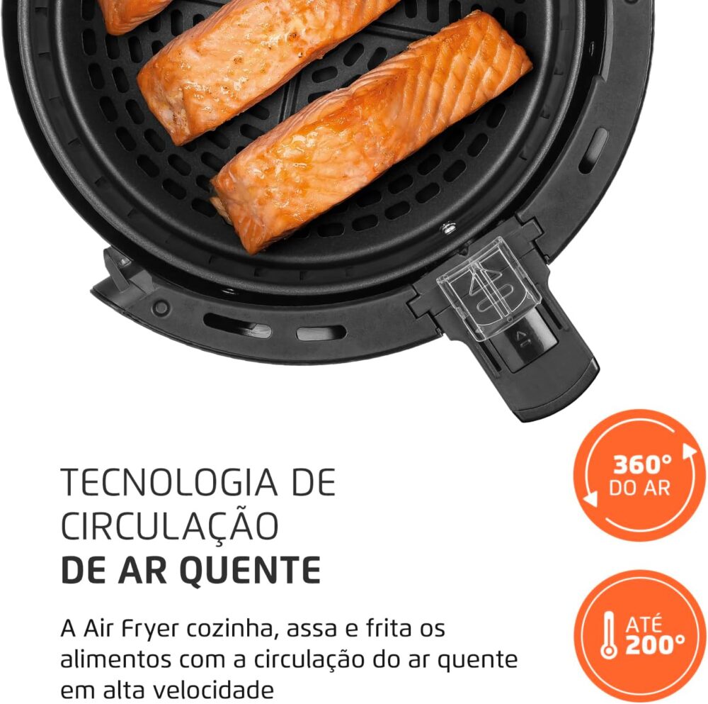 Fritadeira Sem Óleo Air Fryer Pratic 3,6L, Mondial, Preto, 1... | É bom mesmo? Descubra antes de comprar - Image 5