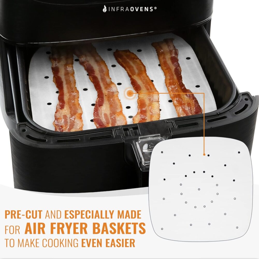 Forros de papel pergaminho perfurados da Air Fryer compatíve... | É bom mesmo? Descubra antes de comprar - Image 5
