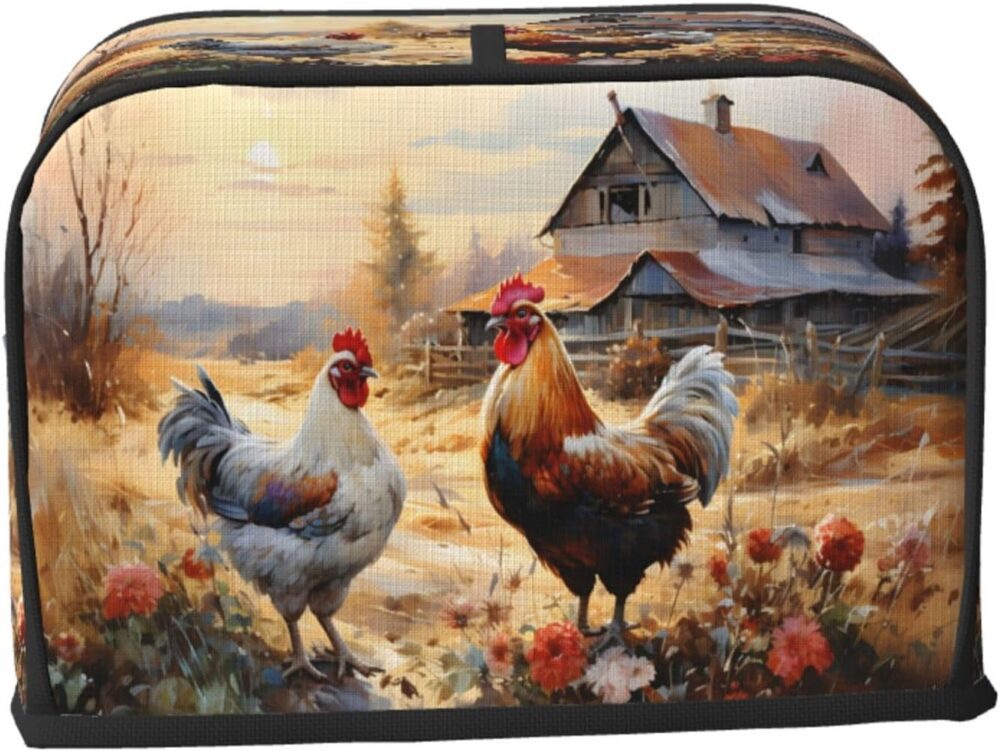 YPPAHHHH Capa Para Torradeira Com 2 Fatias, Pintura Rústica ... - Image 7