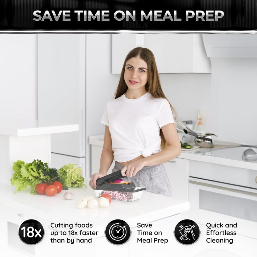 Cortador de vegetais Nutrislicer XL com recipiente, cortador... - Image 4
