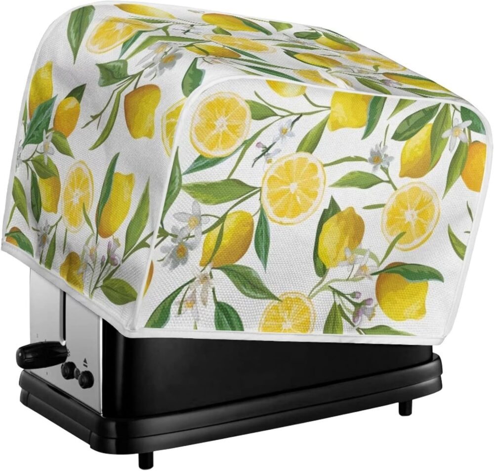 Annejudy Capa floral para torradeira de limão, 4 fatias, pão... - Image 6