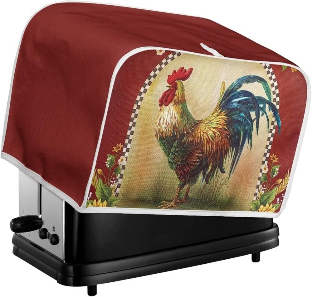 Annejudy Capa para Torradeira Sunflower Rooster 2 Fatias, Es... - Image 6