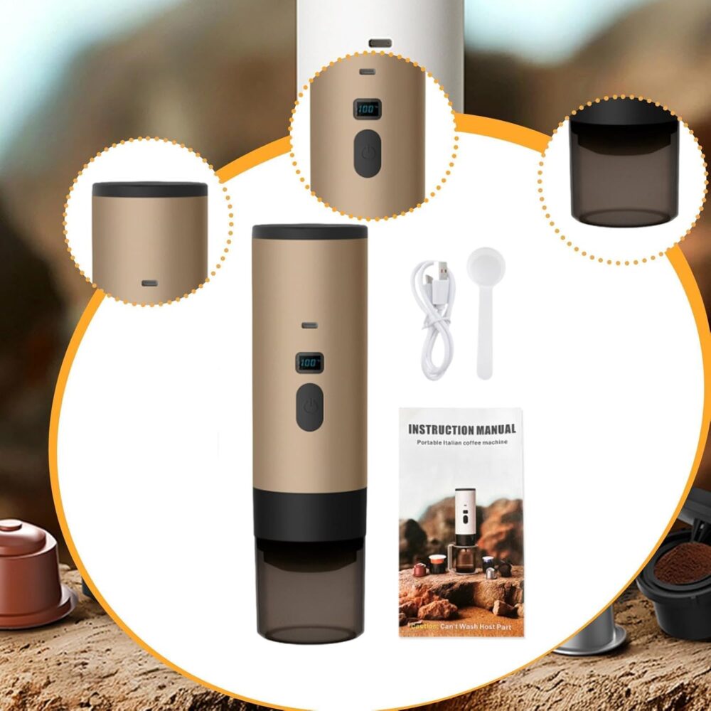 IEUDNS Máquina de café em cápsulas, cafeteira de viagem, pre... - Image 2