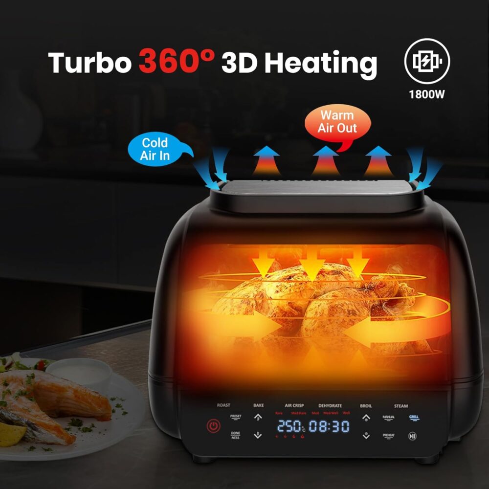 Parmedu Fritadeira A Ar Com Grelha Interna Sem Fumaça: Combi... | É bom mesmo? Descubra antes de comprar - Image 3