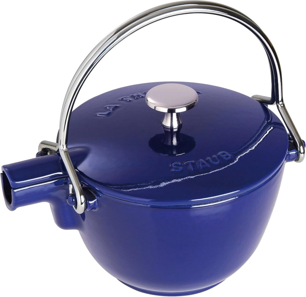 Staub Chaleira redonda de ferro fundido 1 litro - azul escur...