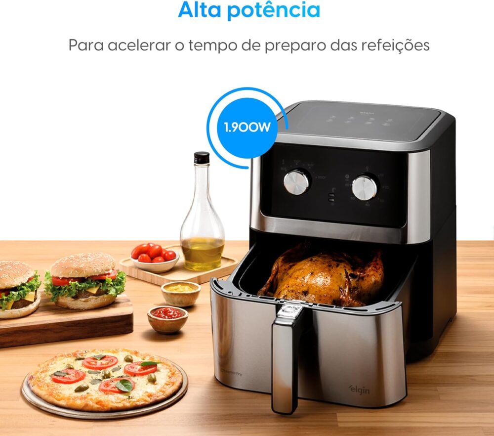 Fritadeira Elétrica Chrome Fry Inox Elgin 8L 1900W 220V - Ai... | É bom mesmo? Descubra antes de comprar - Image 2