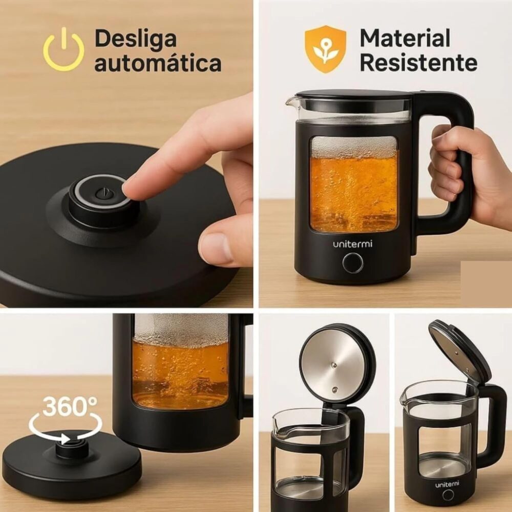 Jarra Chaleira Elétrica 1,5 Litros 127V ou 220V - Feita em V... - Image 3