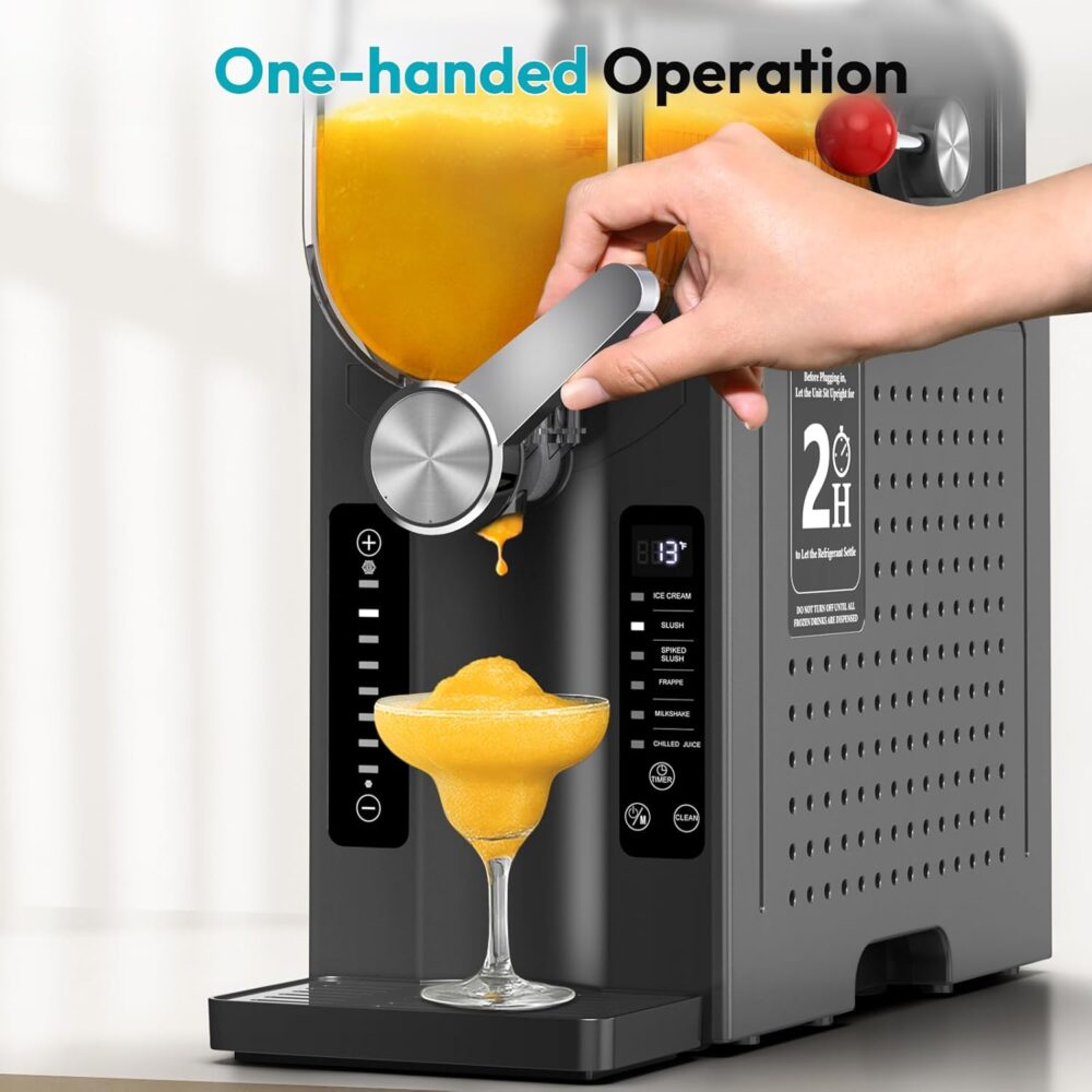 Rellytech Máquina Slushy para casa – Máquina de sorvete de 2... - Image 7