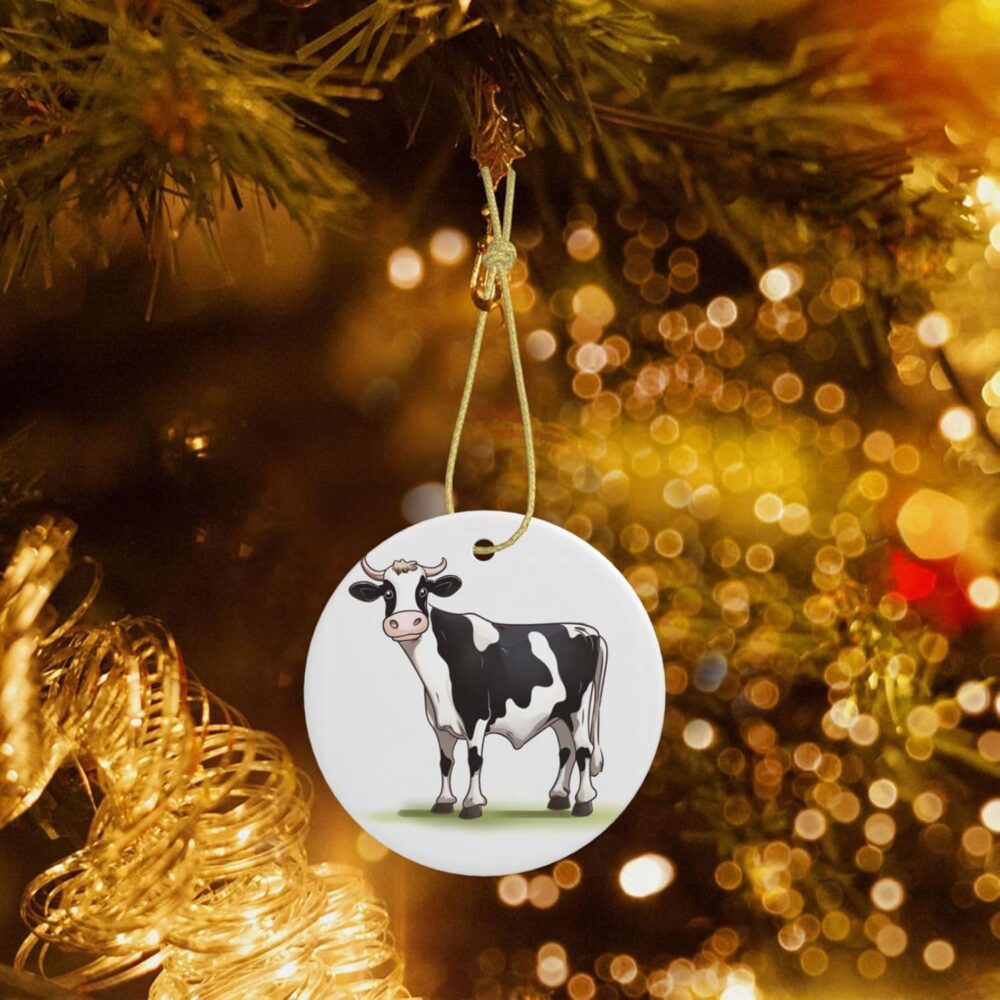 Enfeites de árvore de Natal de cerâmica para pendurar em árv... - Image 7