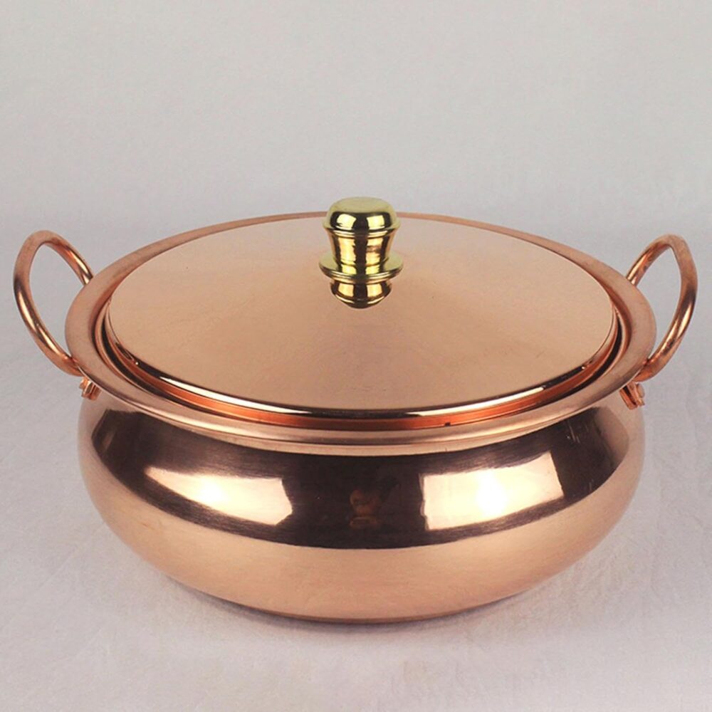SiaBiced Panela de Cobre Puro Panela de Cobre Utensílios de ... - Image 6
