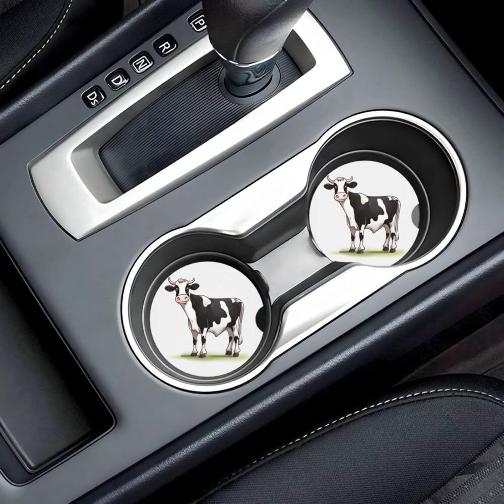 Pacote com 2 porta-copos para carro, vaca leiteira, porta-co... - Image 8