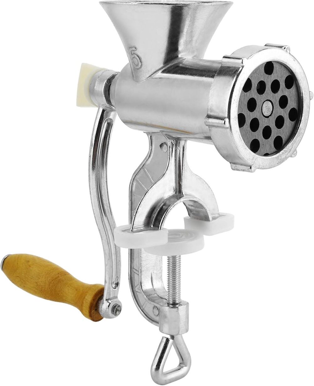Moedor manual de carne, moedor de carne operado à mão de lig...