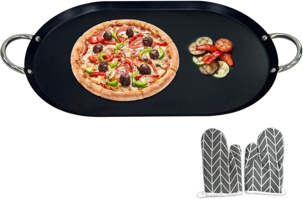 LetFeng ᅟᅠ Chapa Grande Oval Comal Com Revestimento Antiader...