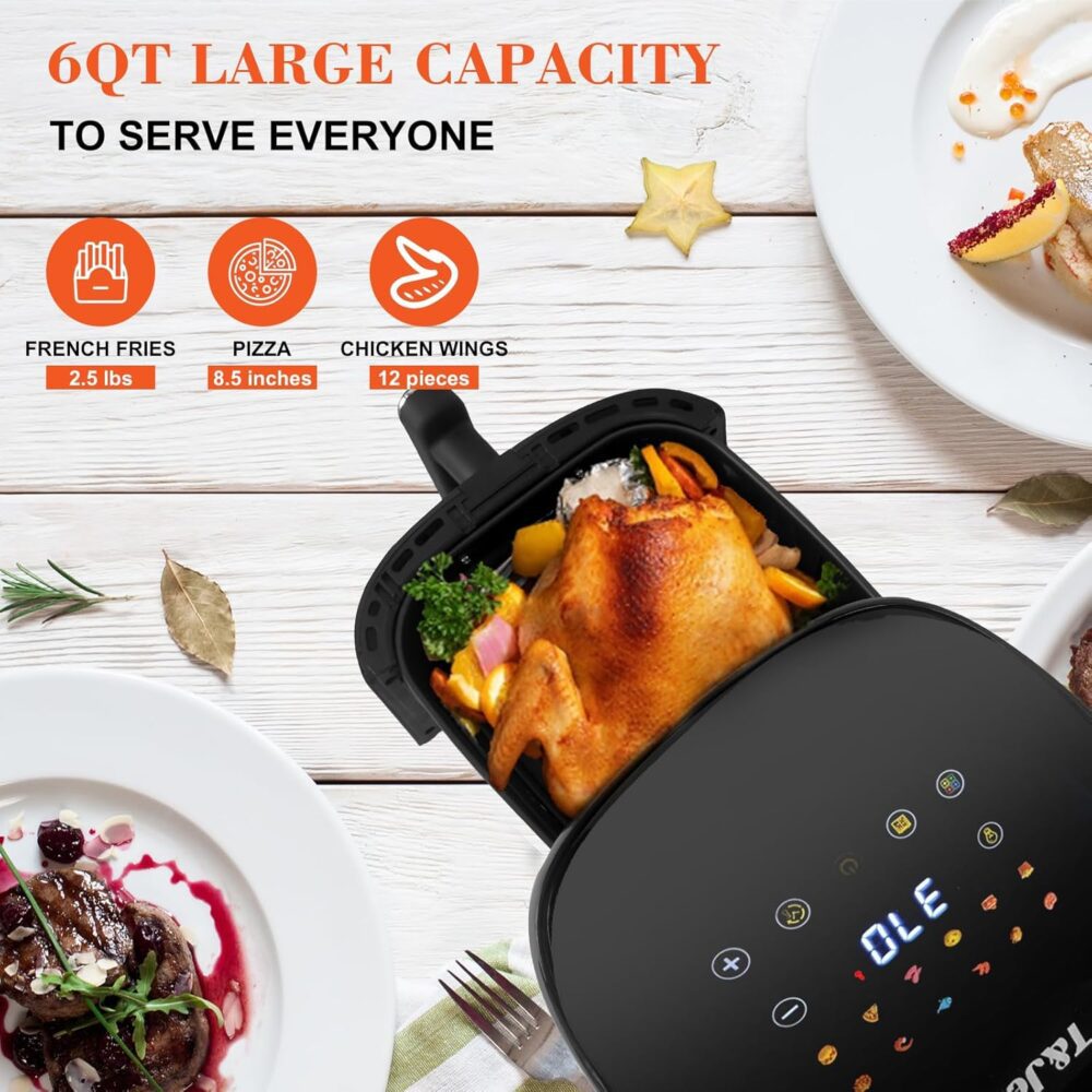 T&Jero Forno De Torradeira Air Fryer De Grande Capacidade De... | É bom mesmo? Descubra antes de comprar - Image 3