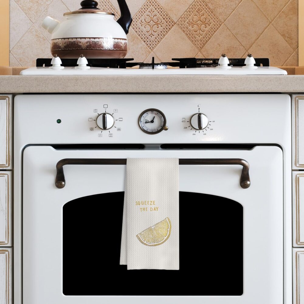 COWEB Toalhas de cozinha de limão, toalhas de chá modernas m... - Image 4