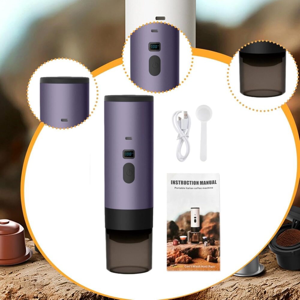 IEUDNS Máquina de café em cápsulas, cafeteira de viagem, pre... - Image 2