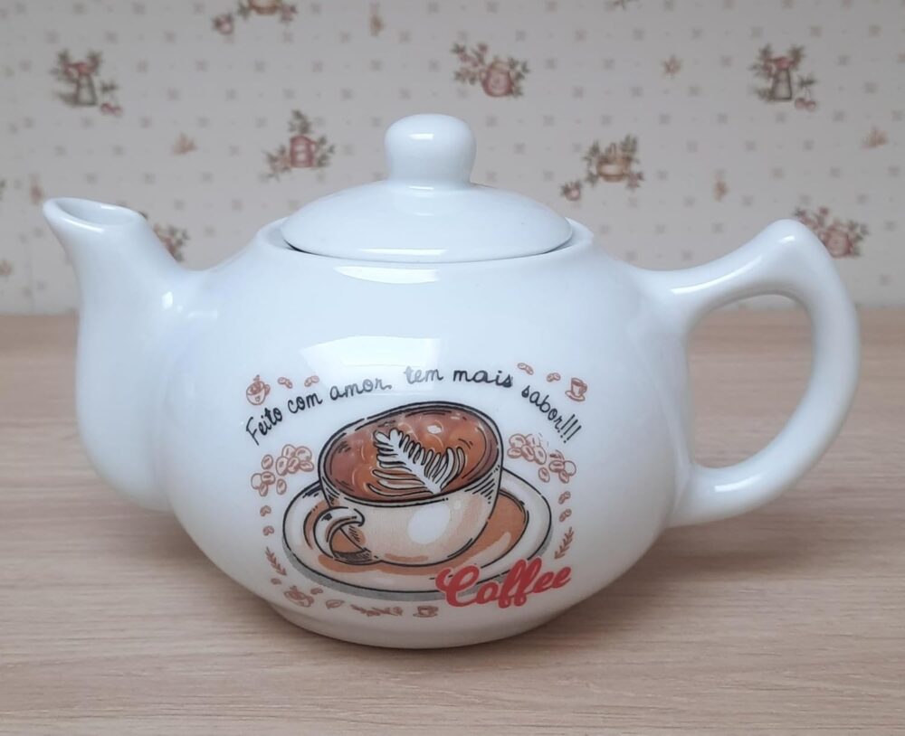 Bule Chaleira 830ml Japonês Café, Chá, Leite - Porcelana Dec... - Image 3