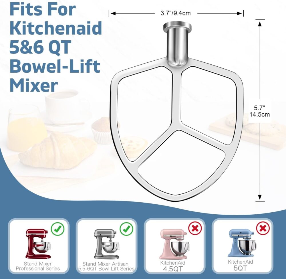 Batedeira plana para batedeira KitchenAid de 5 a 6 litros - Image 2