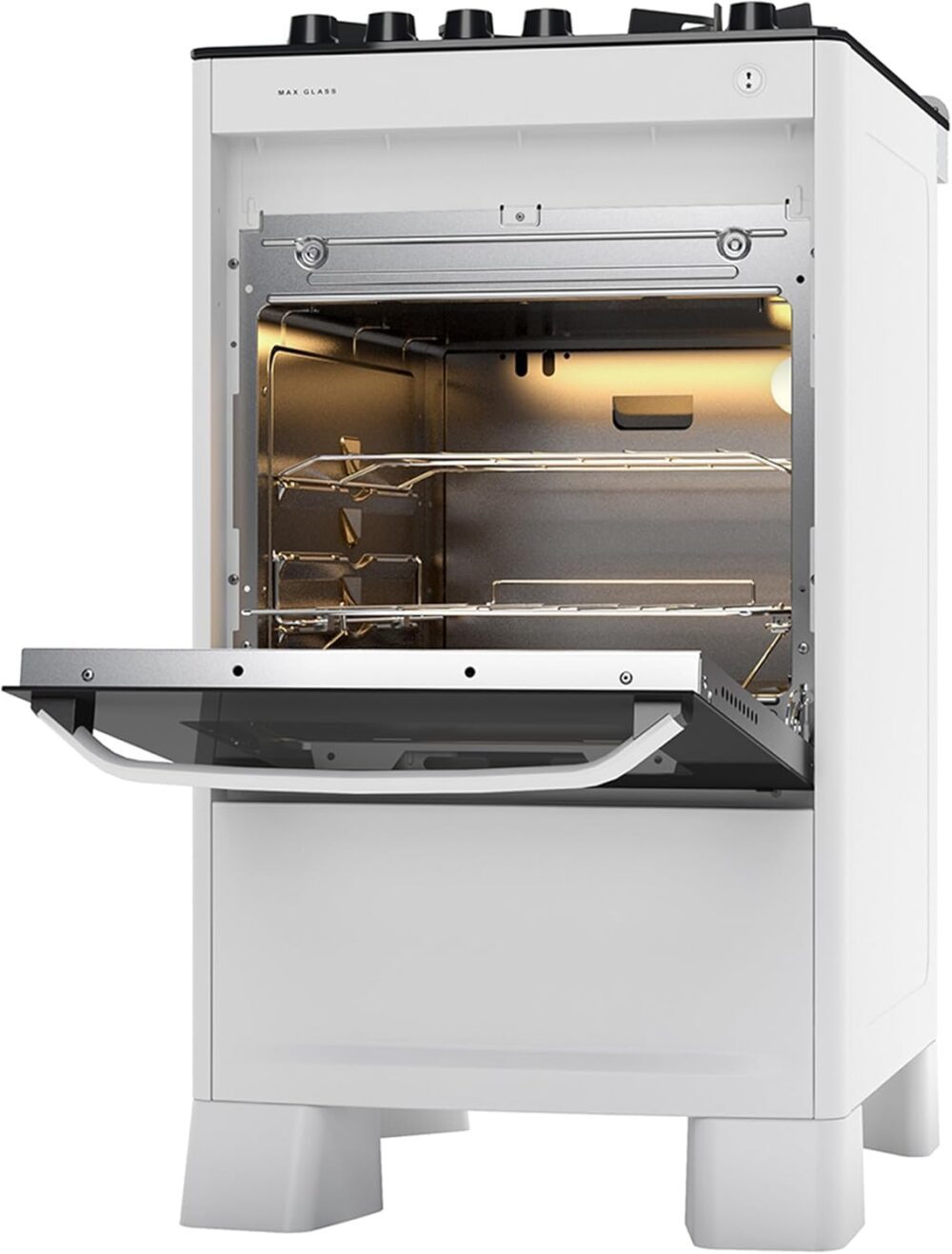 SUGGAR FOGÃO MAX GLASS BRANCO MESA DE VIDRO 4 BOCAS TREMPE 6... - Image 4