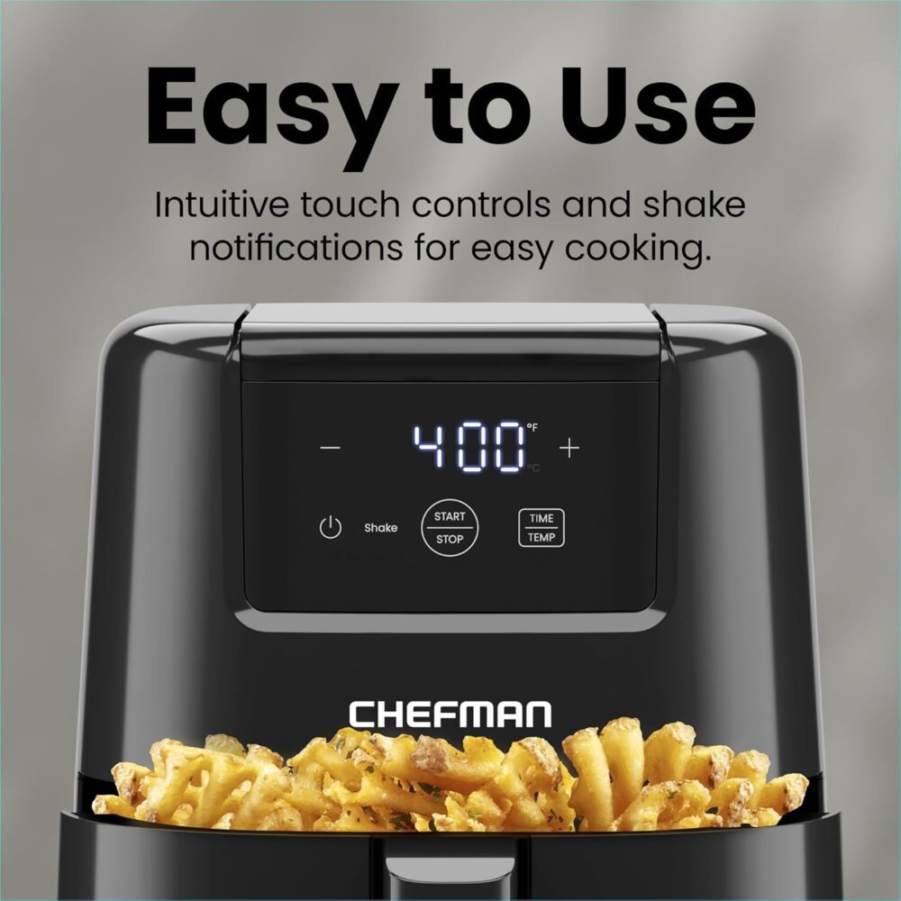 CHEFMAN Mini fritadeira a ar de 2 quartos: fritadeira de ar ... | É bom mesmo? Descubra antes de comprar - Image 5