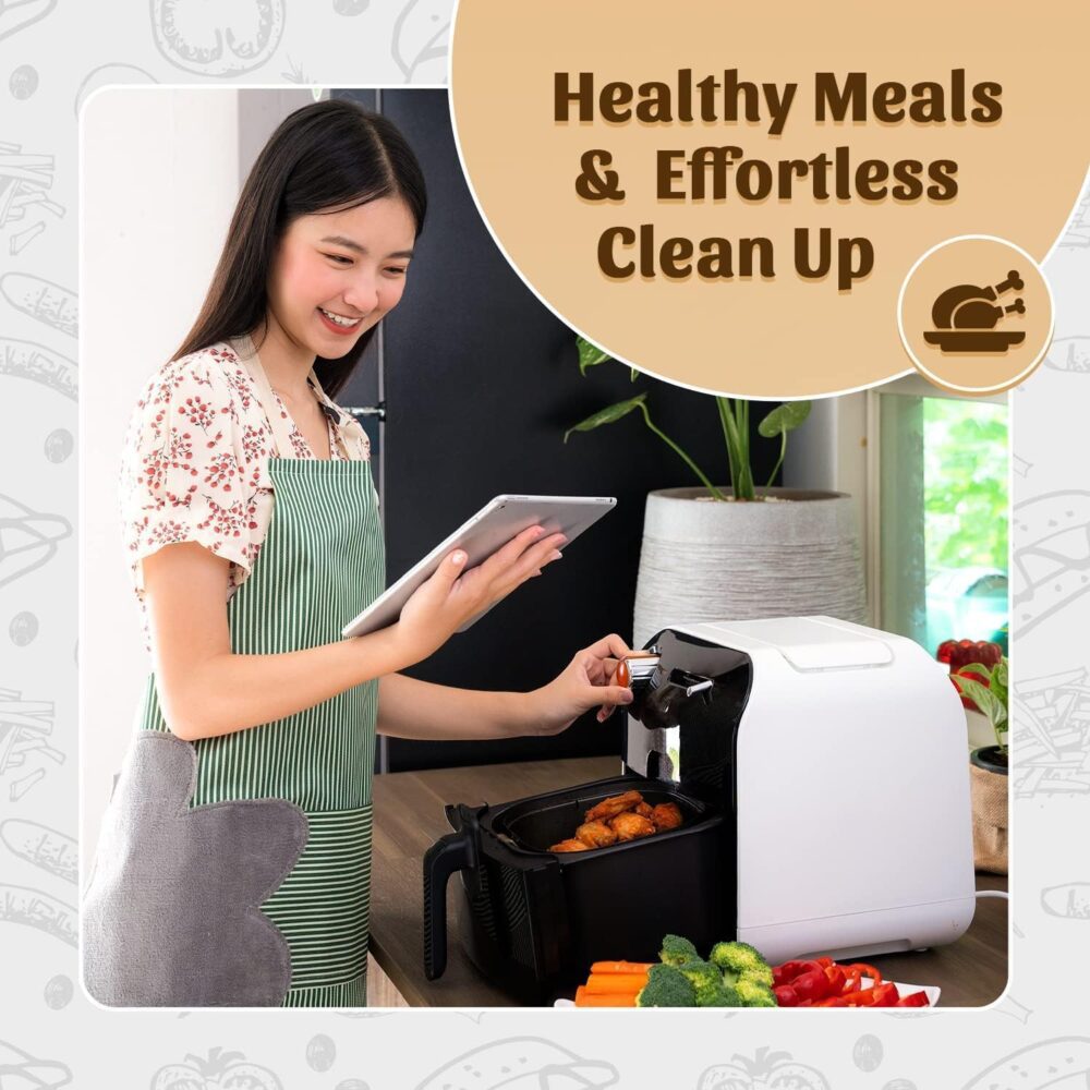 Kit 2 Formas Silicone Air Fryer 21x21cm – Tapete Antiaderent... | É bom mesmo? Descubra antes de comprar - Image 7