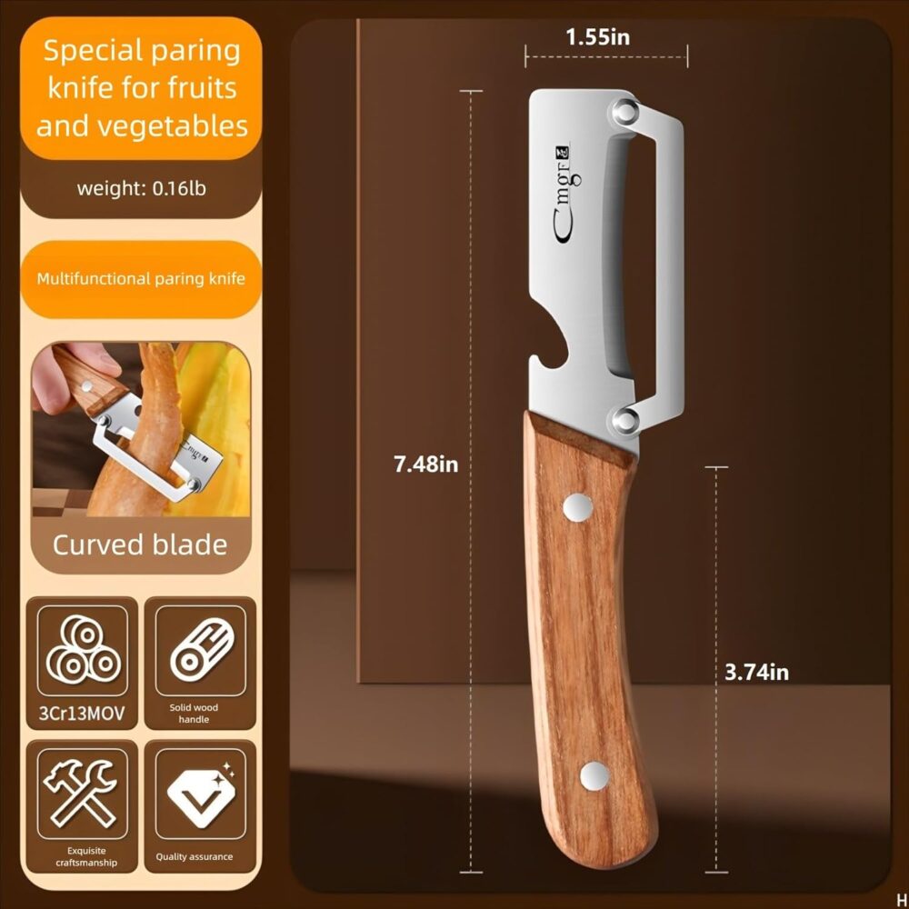 ANMIOU Descascador de vegetais premium com abridor de garraf... - Image 2