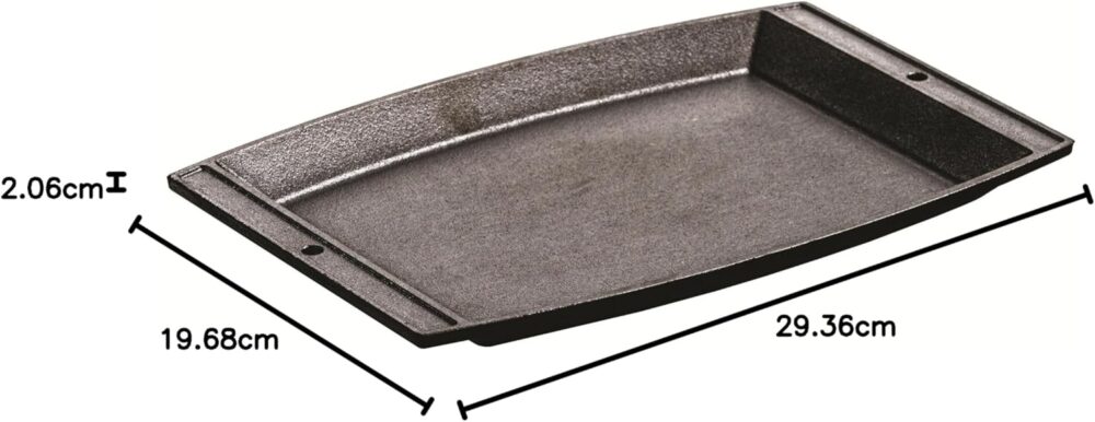 Lodge Chapa retangular de ferro fundido, 29,4 cm x 19,7 cm, ... - Image 7