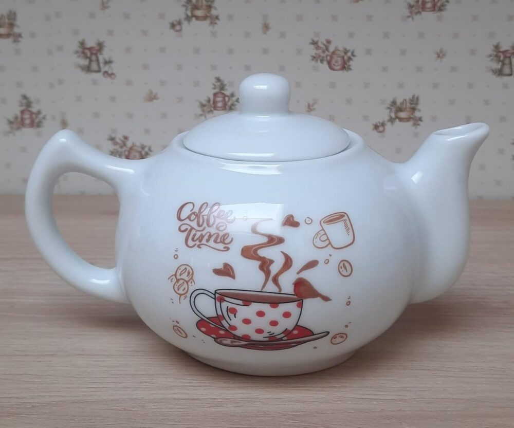Bule Chaleira 830ml Japonês Café, Chá, Leite - Porcelana Dec... - Image 4