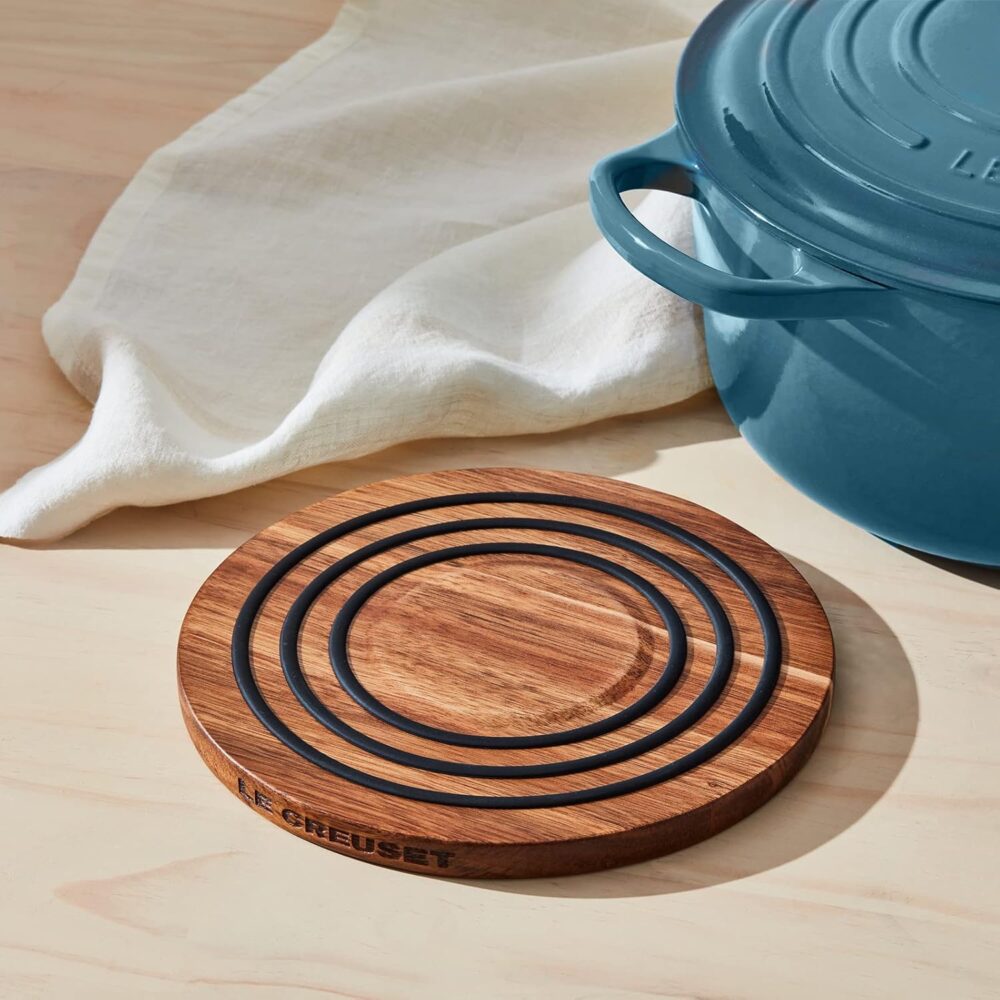 Le Creuset tripé magnético de madeira, madeira de acácia com... - Image 5