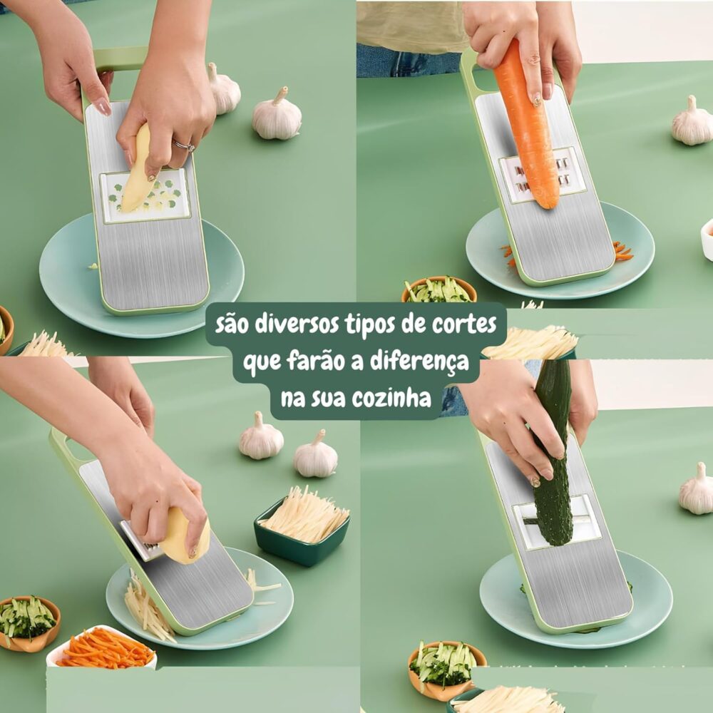 Cortador De Legumes Multifuncional 5 em 1 Cortador Ralador F... - Image 3