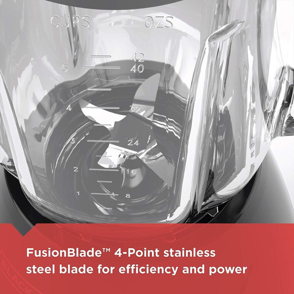 BLACK+DECKER Liquidificador de bancada com pote de vidro de ... - Image 5