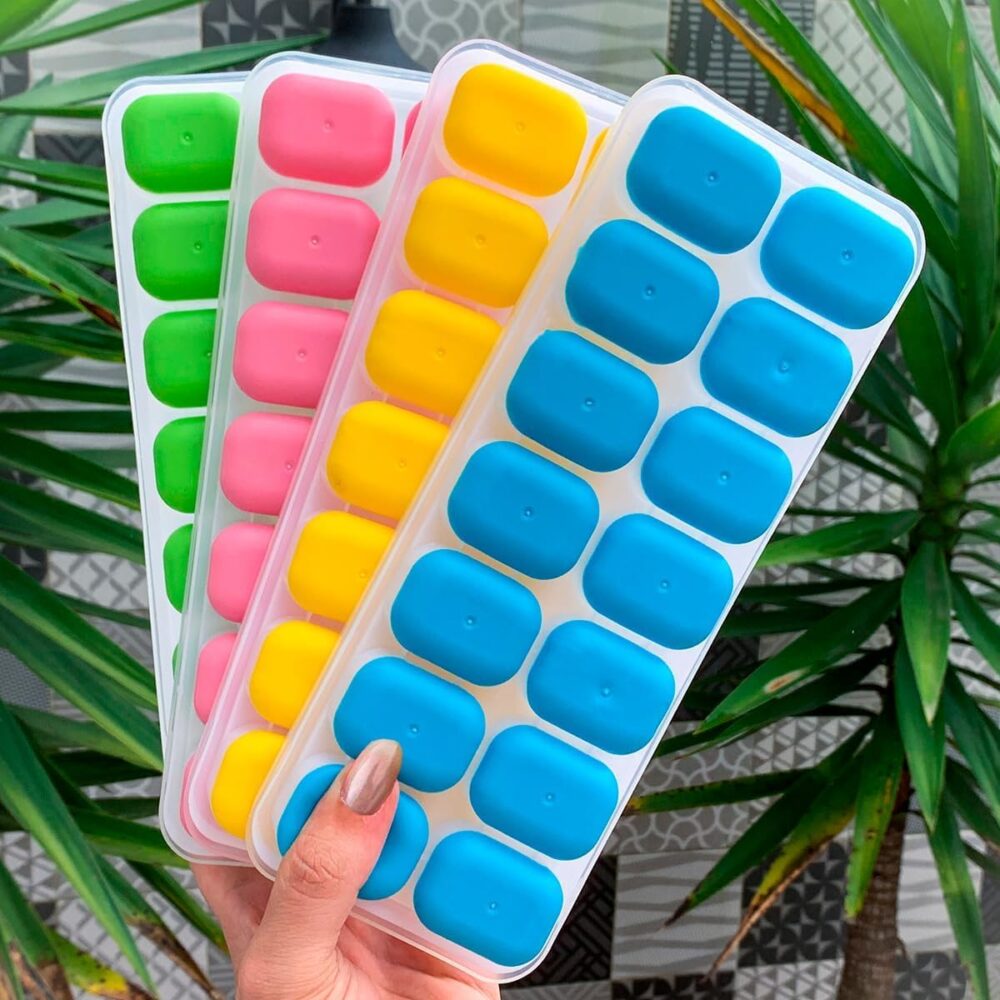 Forma para Gelo com Tampa Fundo em Silicone Super Resistente... - Image 6