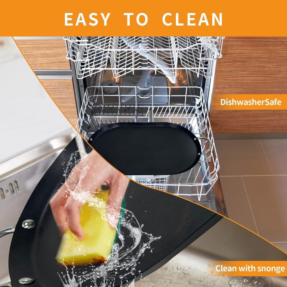LetFeng ᅟᅠ Chapa Grande Oval Comal Com Revestimento Antiader... - Image 6
