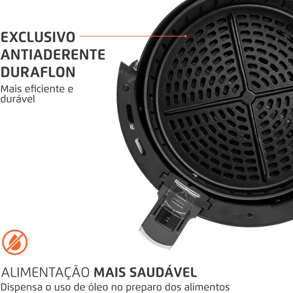 Fritadeira Sem Óleo Air Fryer 3,5L, Mondial, Preto, 1500W, 1... | É bom mesmo? Descubra antes de comprar - Image 6